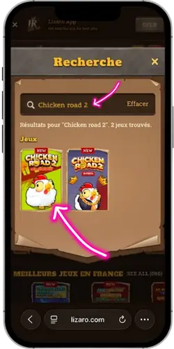 Rechercher Chicken Road 2 dans le casino en ligne
